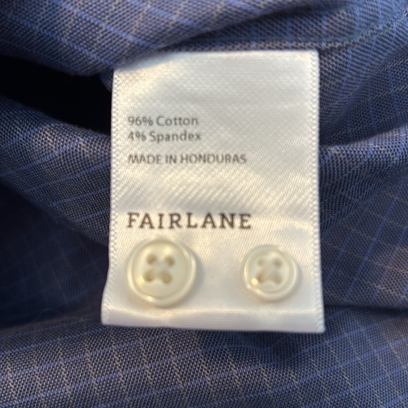 Fairlane men’s blue long sleeve button down shirt size large - Picture 8 of 8
